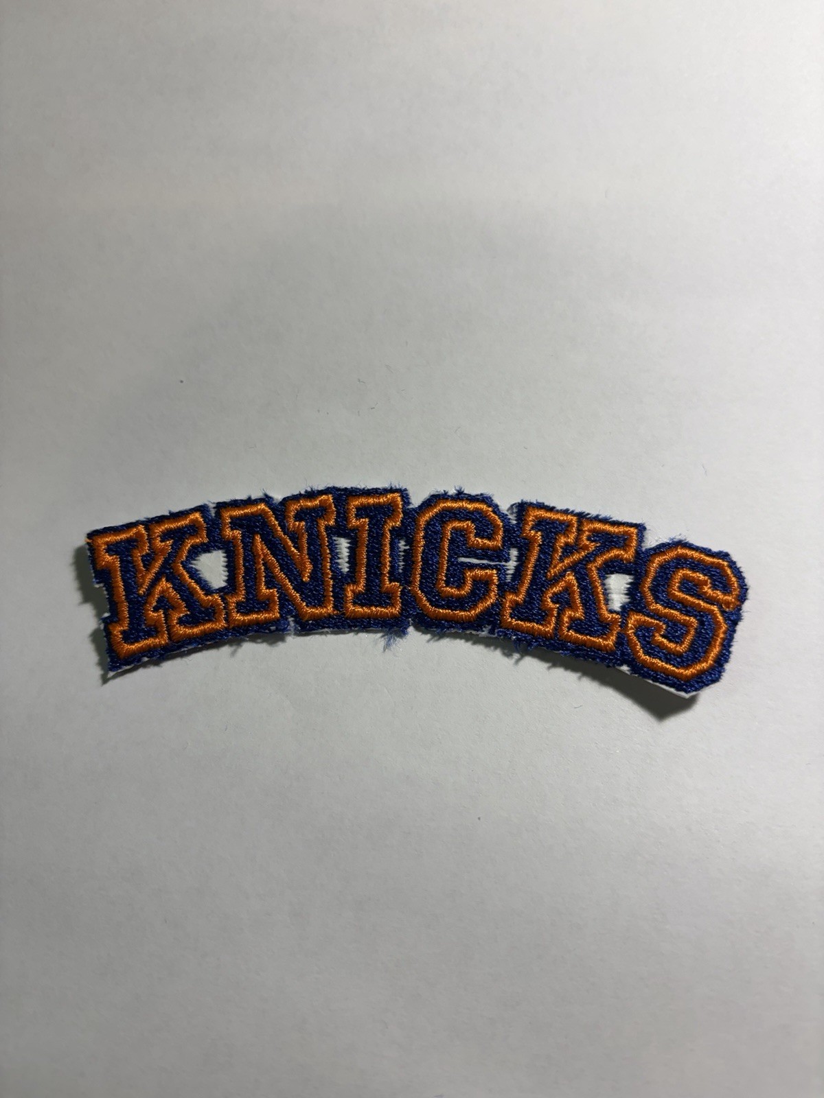 3 1/2 x 1 in Knick’s 2 Color Embroidered Iron On Patch