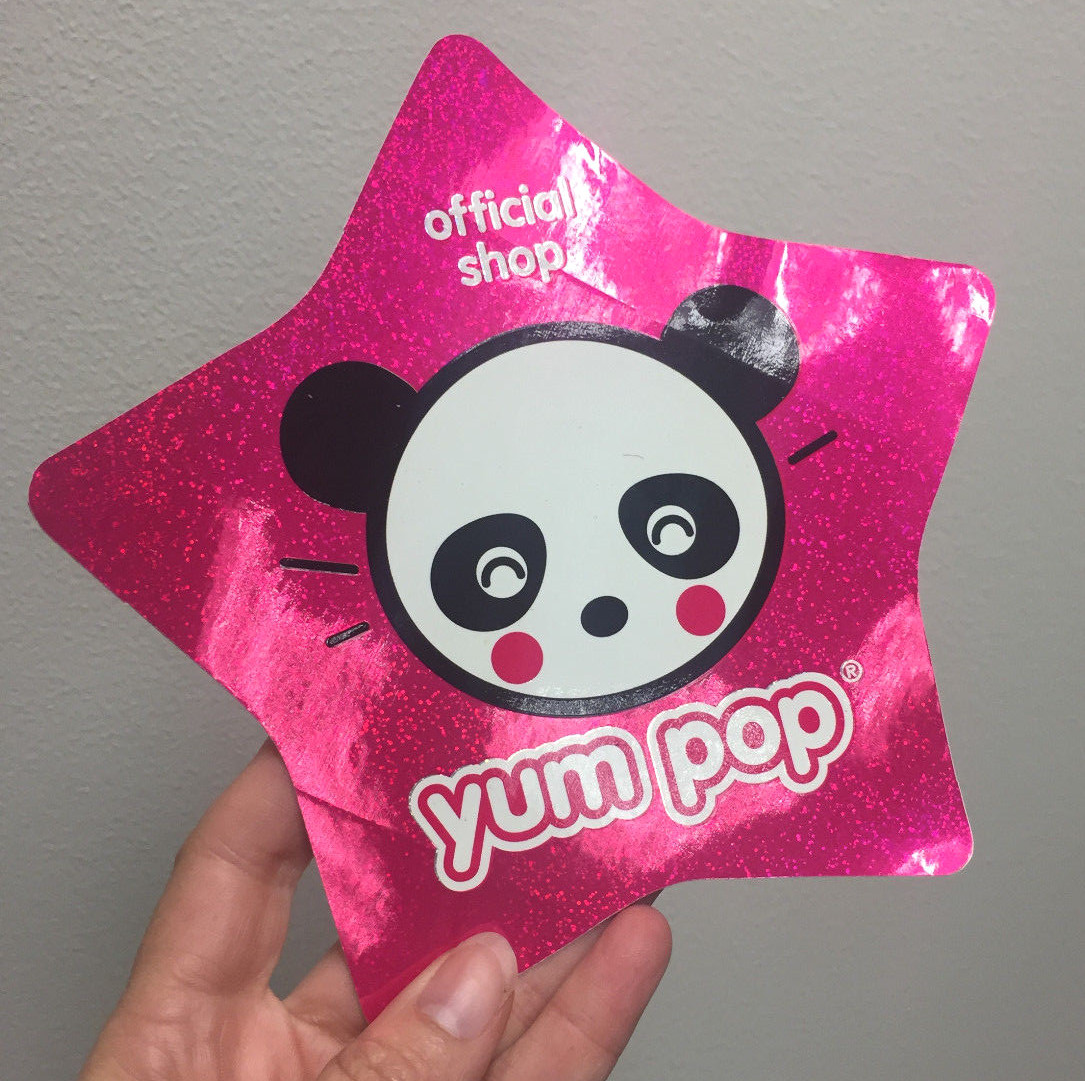 Giant glittery panda star sticker Yum Pop SO CUTE KAWAII!!!