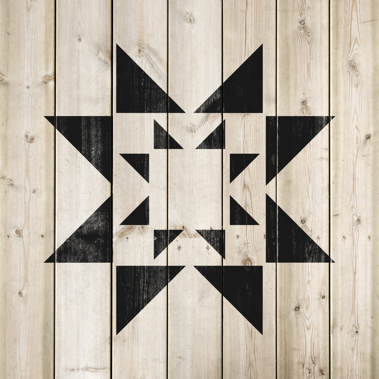 Starburst Quilt Block Stencil – Durable & Reusable Mylar Stencils