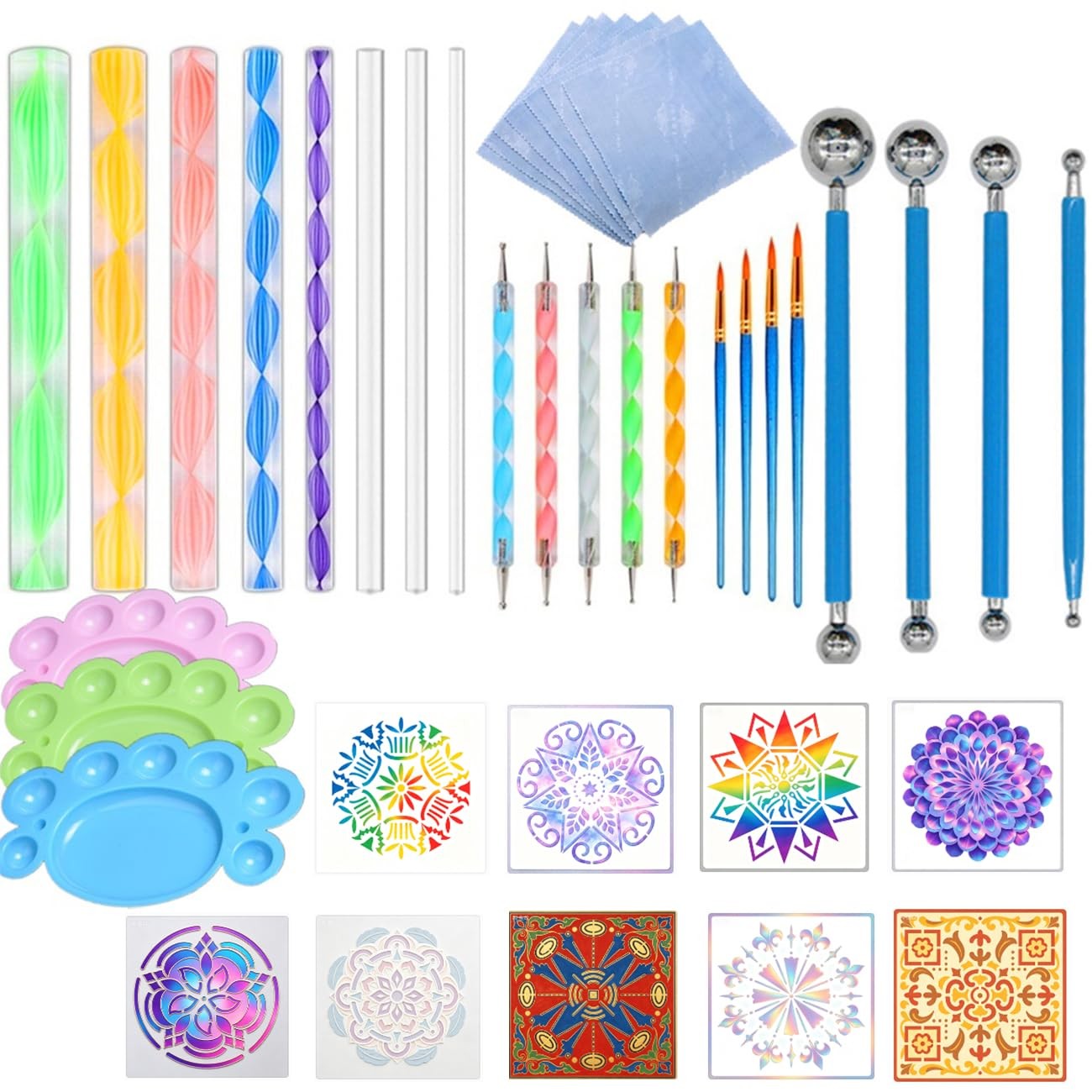 Mandala Dotting Tools Kit Rocks Painting Stencils Ball Stylus Art Craft