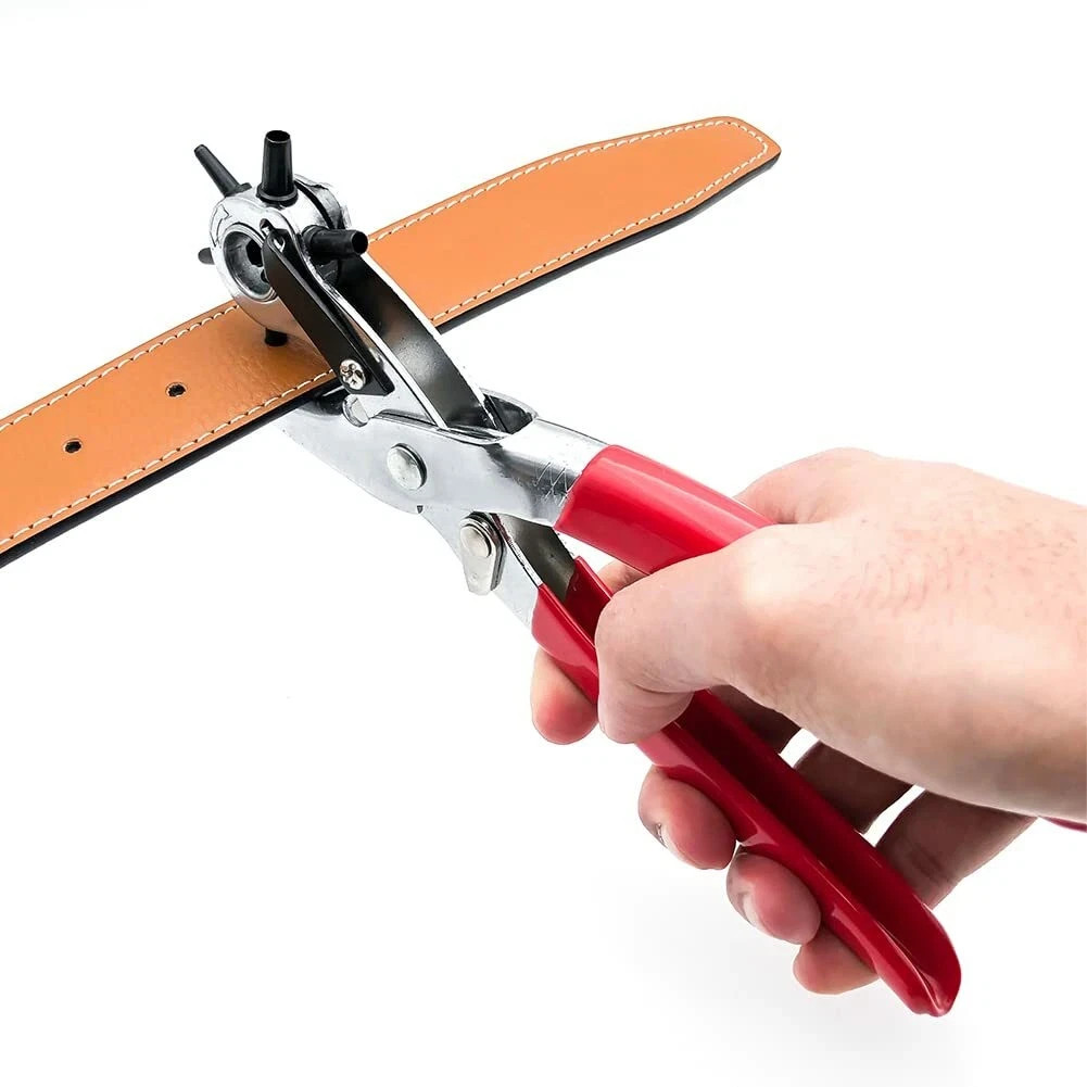 New Leather Hole Punch Belt Puncher Tool Hole Maker Revolving Rotary Heavy Duty