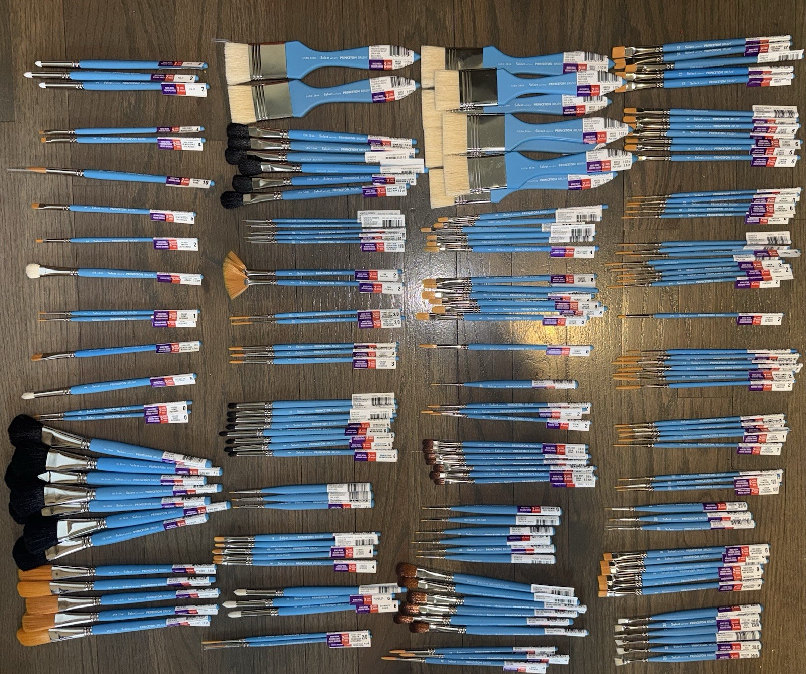 LOT of 171 Princeton Select Artiste Brushes Mixed Media Level 2 NEW