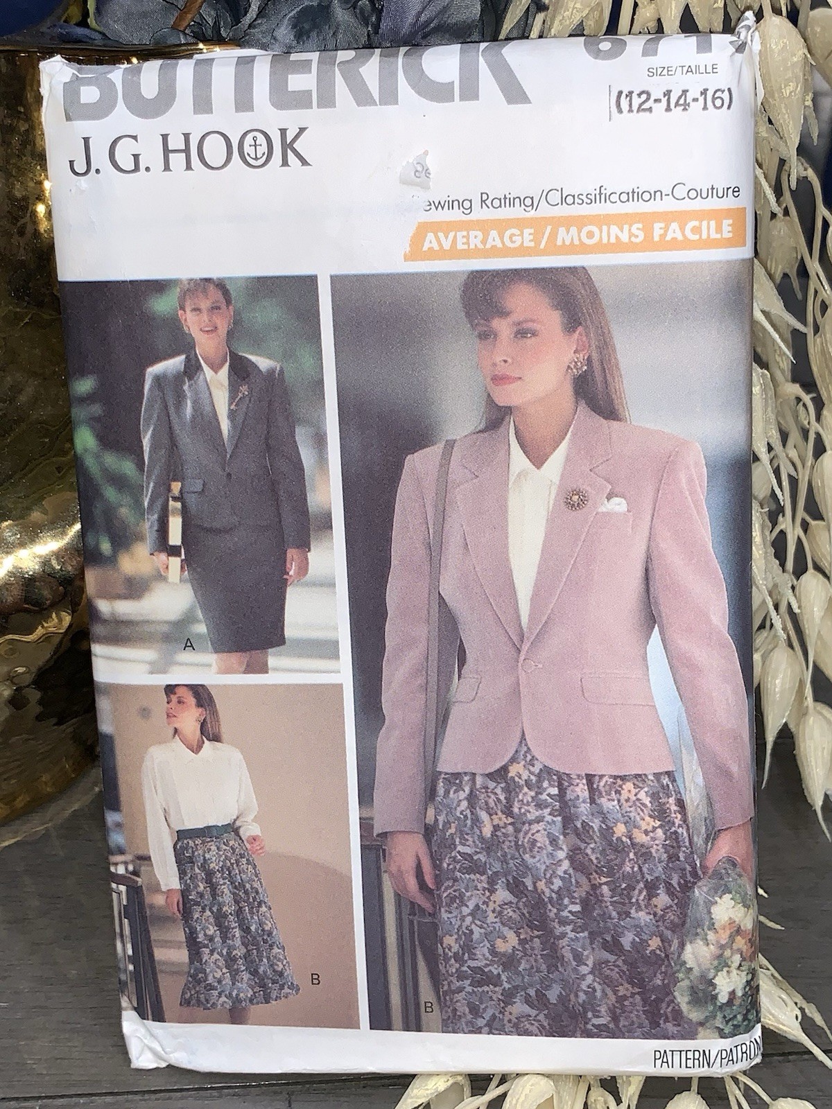 BC BUTTERICK 6715 PATTERN MISSES/PETITE JACKET, SKIRT & BLOUSE 12-14-16 UC/FF