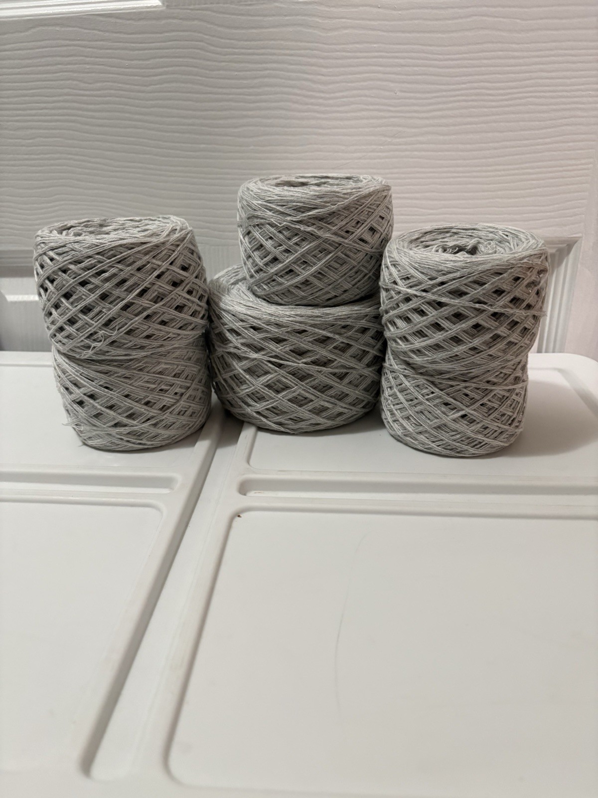 Reclaimed Gray Chunky Weight Yarn – 100% Cotton – 1,850 Yards