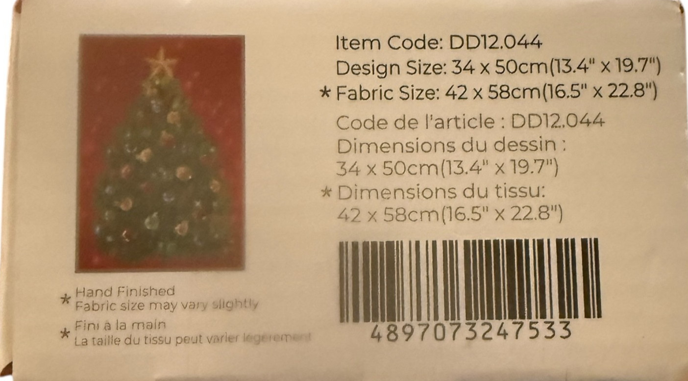 Christmas Tree DIAMOND DOTZ Diamond Embroidery Facet Art Kit Size 13.4″ x 19.7″