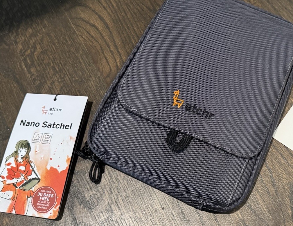 Etchr Nano Art Satchel – Gray – Art And Travel Case For Watercolor Painting NWT