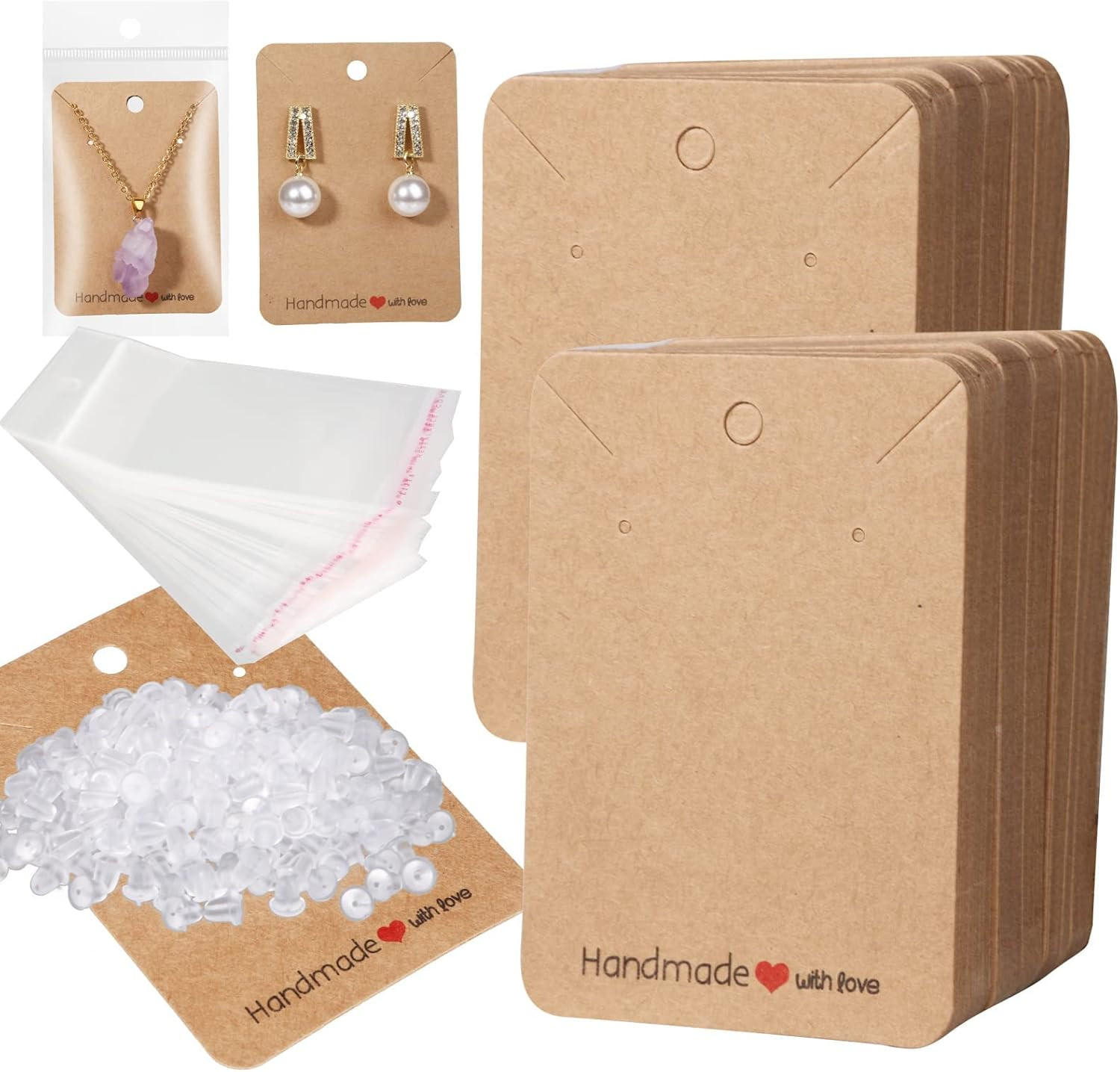 150 Pack Earring Cards for Jewelry Packaging DIY Earrings Holder