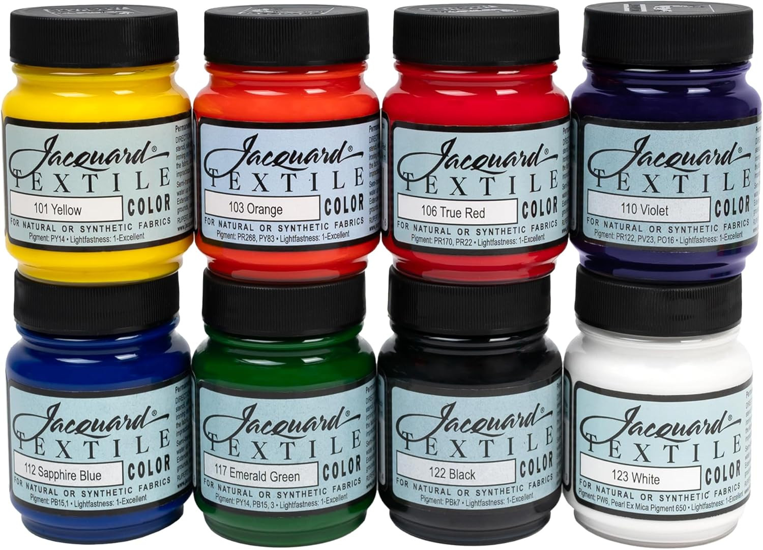 8 Color Fabric Paint Set Permanent Textile Paint for Clothes Shoes Upholstery