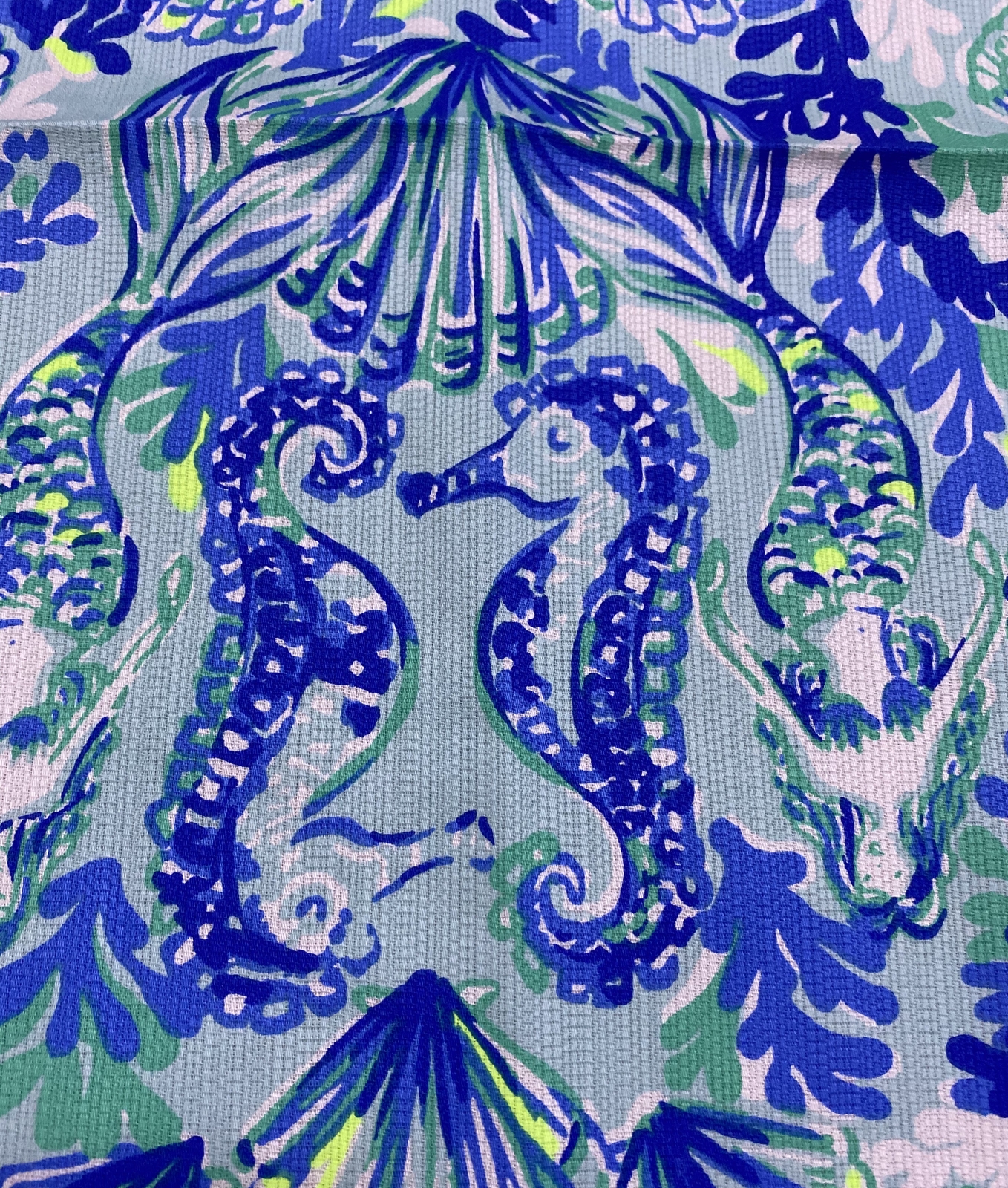 Lilly Pulitzer Dobby Cotton Fabric Seeing Double Engineered 42″ X 54″