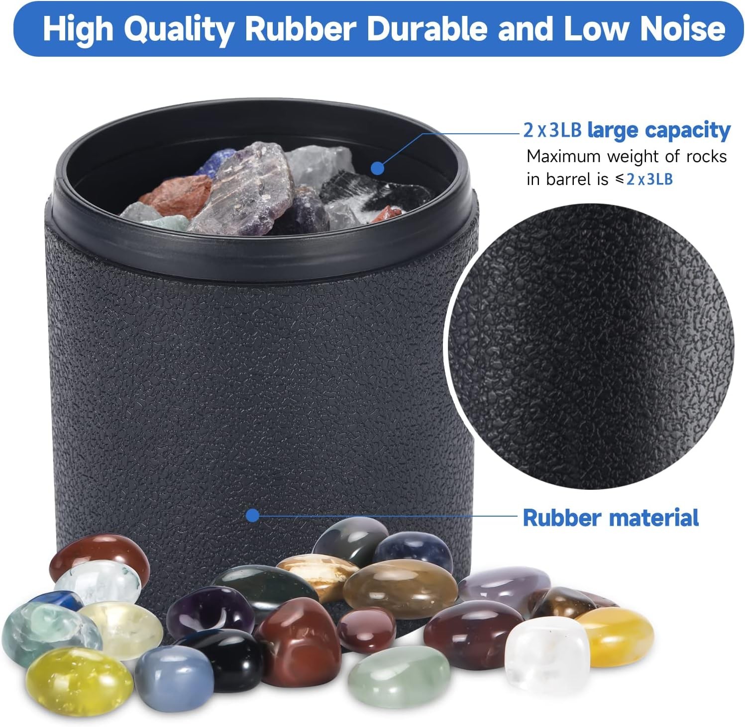 Leegol Electric Rock Tumbler Double Drum 6LB Lapidary Polisher