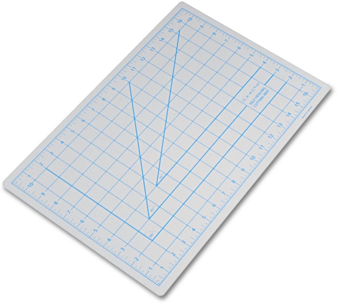 X7761 12×18 Inch Self-healing Cutting Mat, Nonslip, 11×17 Grid, Gray, Craft