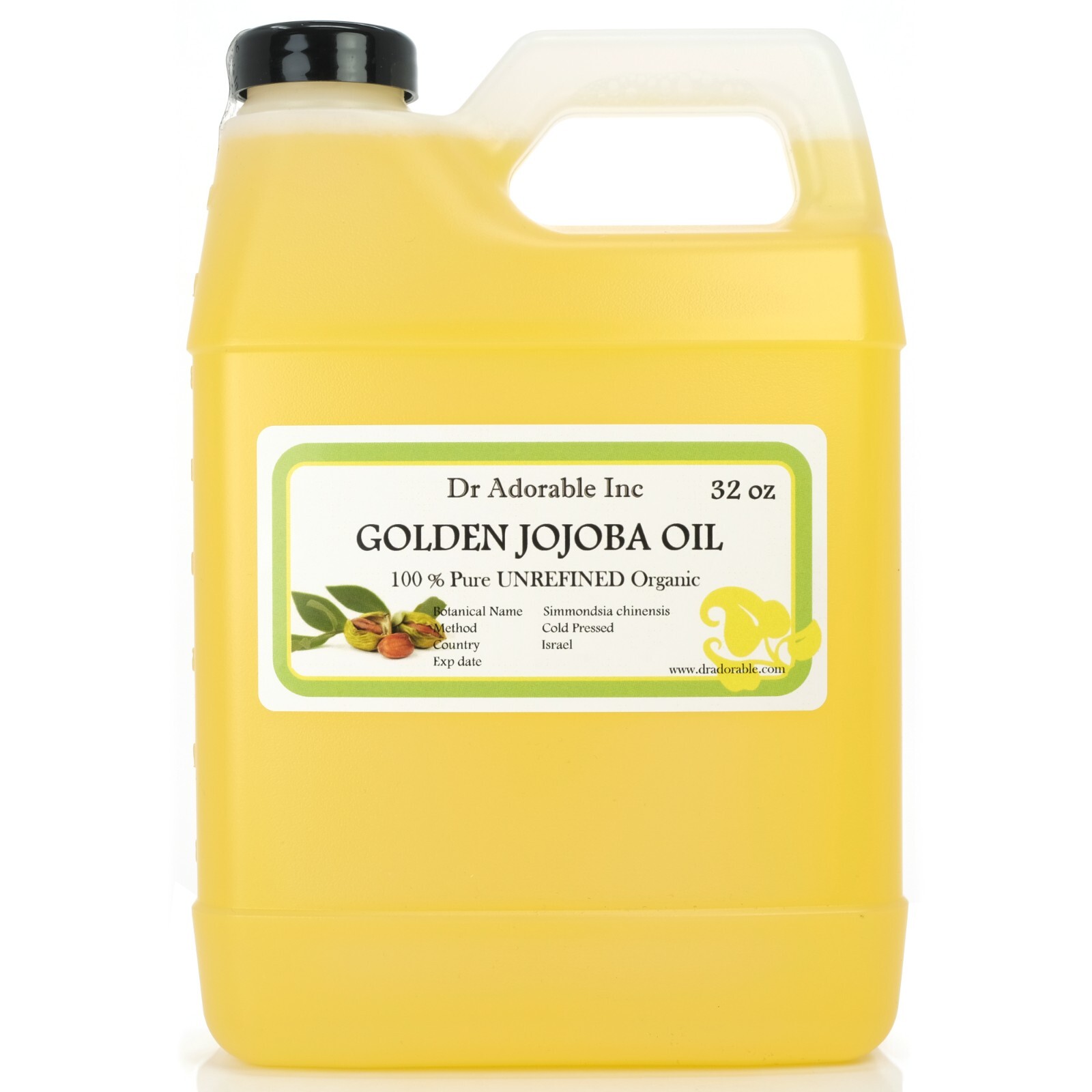 Jojoba Oil Golden Unrefined Certified Pure from 2 oz up to Gallon Free Shipping