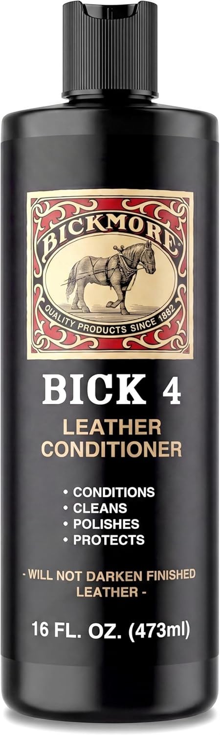 Bickmore Bick 4 Leather Conditioner and Leather Cleaner 16 Oz – Will Not Darken