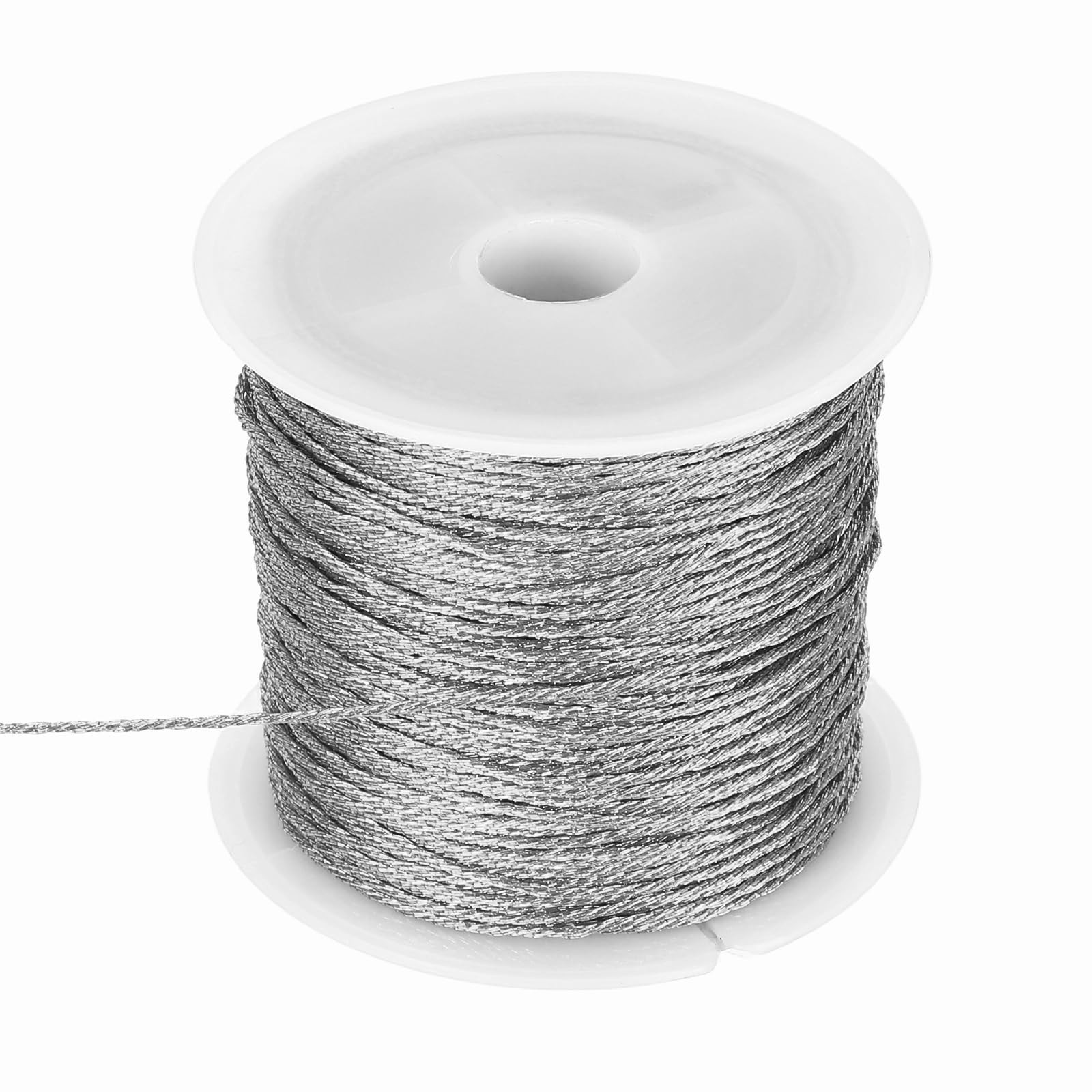 HARFINGTON 0.8mm Metallic Cords Thread,12 Ply Metallic Ornament Twine Non Str…