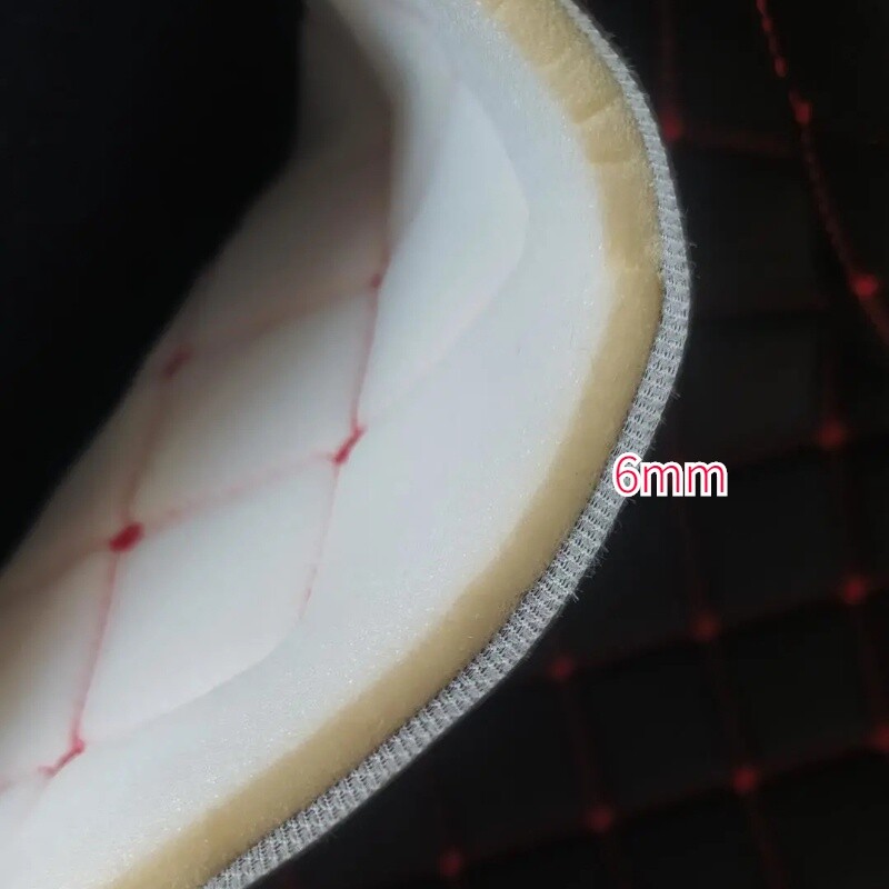 Thick Double Thread Quilted PU Leather Vinyl Fabric Foam Backing Upholstery DIY