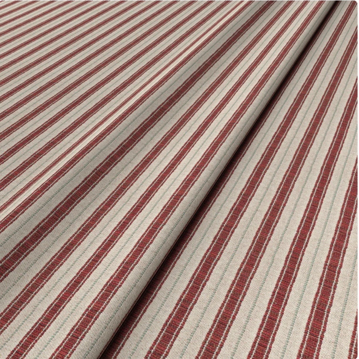Penny Morrison Red Sketched Stripe Red fabric – 1 meter 39.37 inches