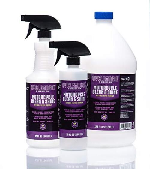 CycleMagic Motorcycle Clean and Shine Motorcycle Cleaner & 32 Fl Oz (Pack of 1)