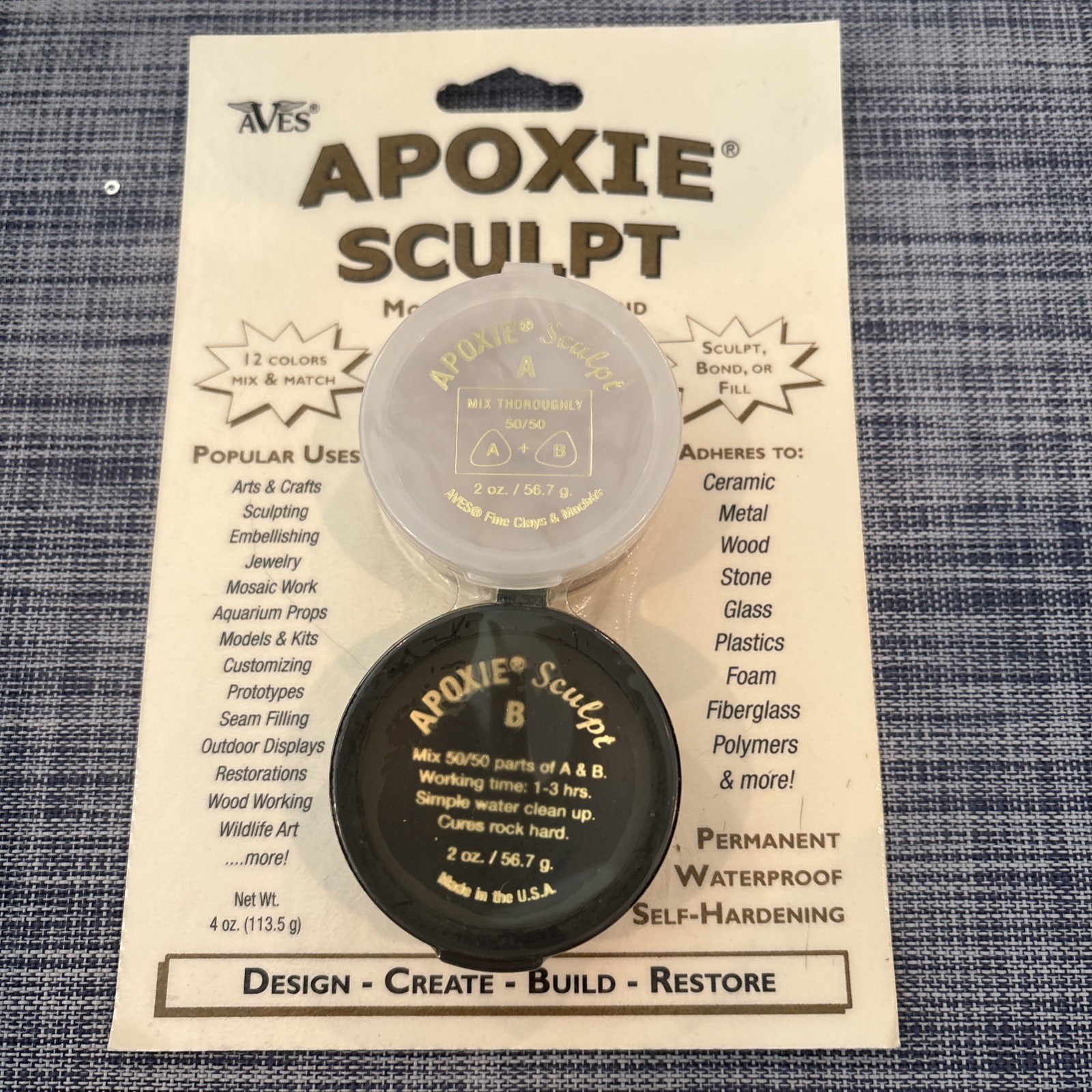 Aves Apoxie Sculpt 1/4 Lb Pink – Air Dry Modeling Clay Compound Self Hardening