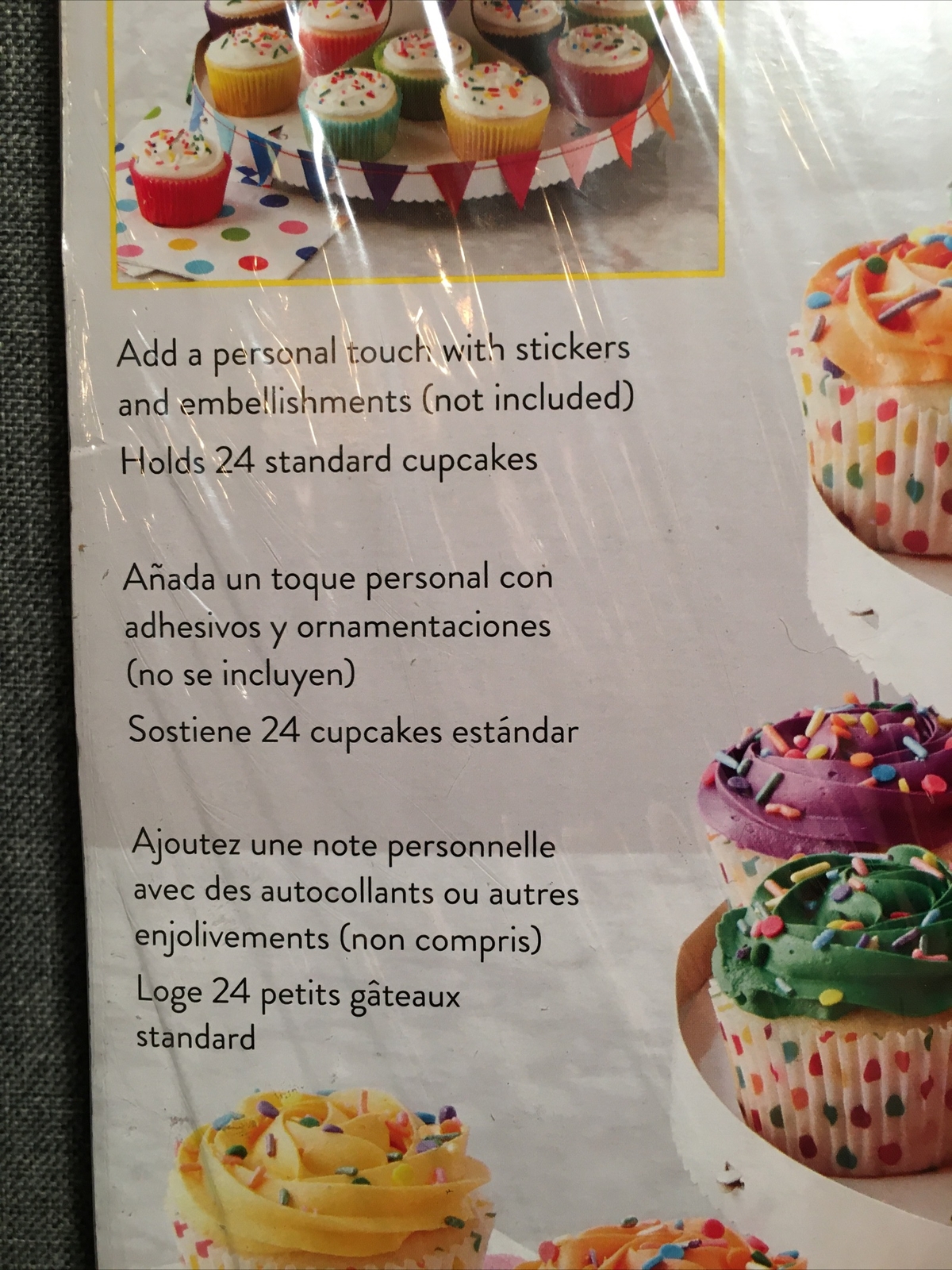 Cupcake Stand White 12″X10.5″ Holds 24 Cupcakes 070896152275