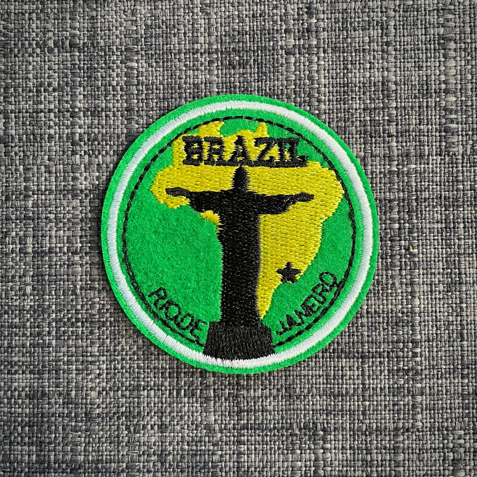 BRAZIL RIO DE JANEIRO Christ the Redeemer Embroidered Patch Badge Motif Iron-On