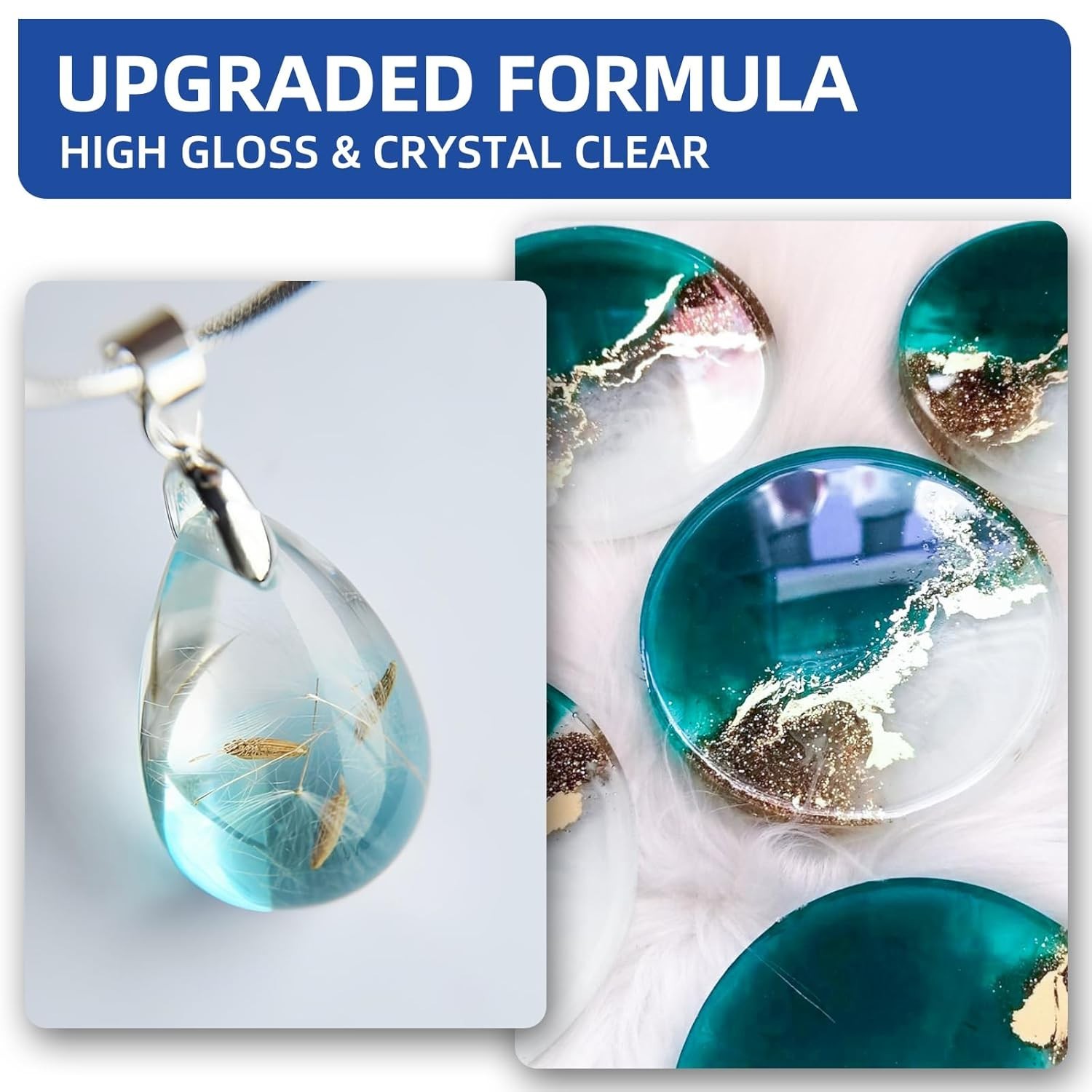 1 Gallon Epoxy Resin Kit – Honleek Crystal Clear, 1:1 Volume Ratio, High Gloss