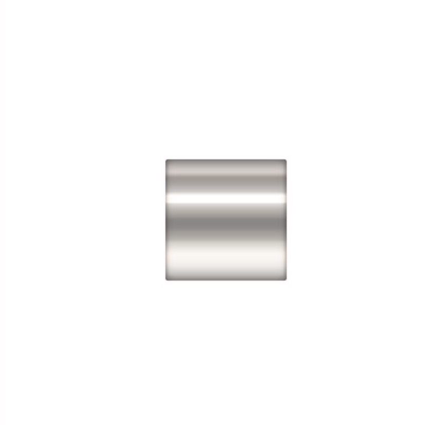 925 Sterling Silver 2x2mm Straight Tube 50pcs #5603-2