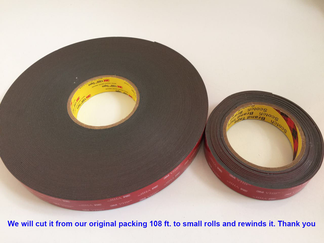 3M 1/4″ x 9/15/21/108 VHB Double Sided Foam Adhesive Tape 5952 Gopro Action Can