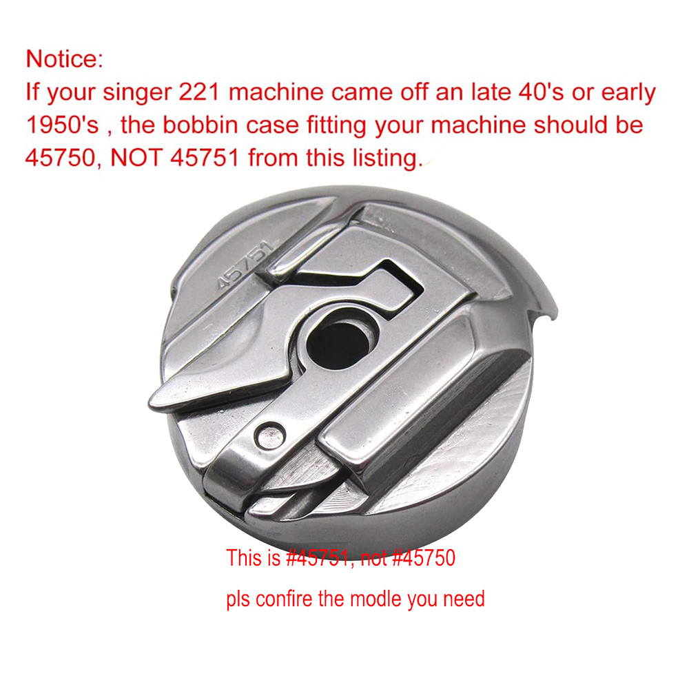 #45751 Bobbin Case for Singer Old Sewing Featherweight 221 221K 301 301A