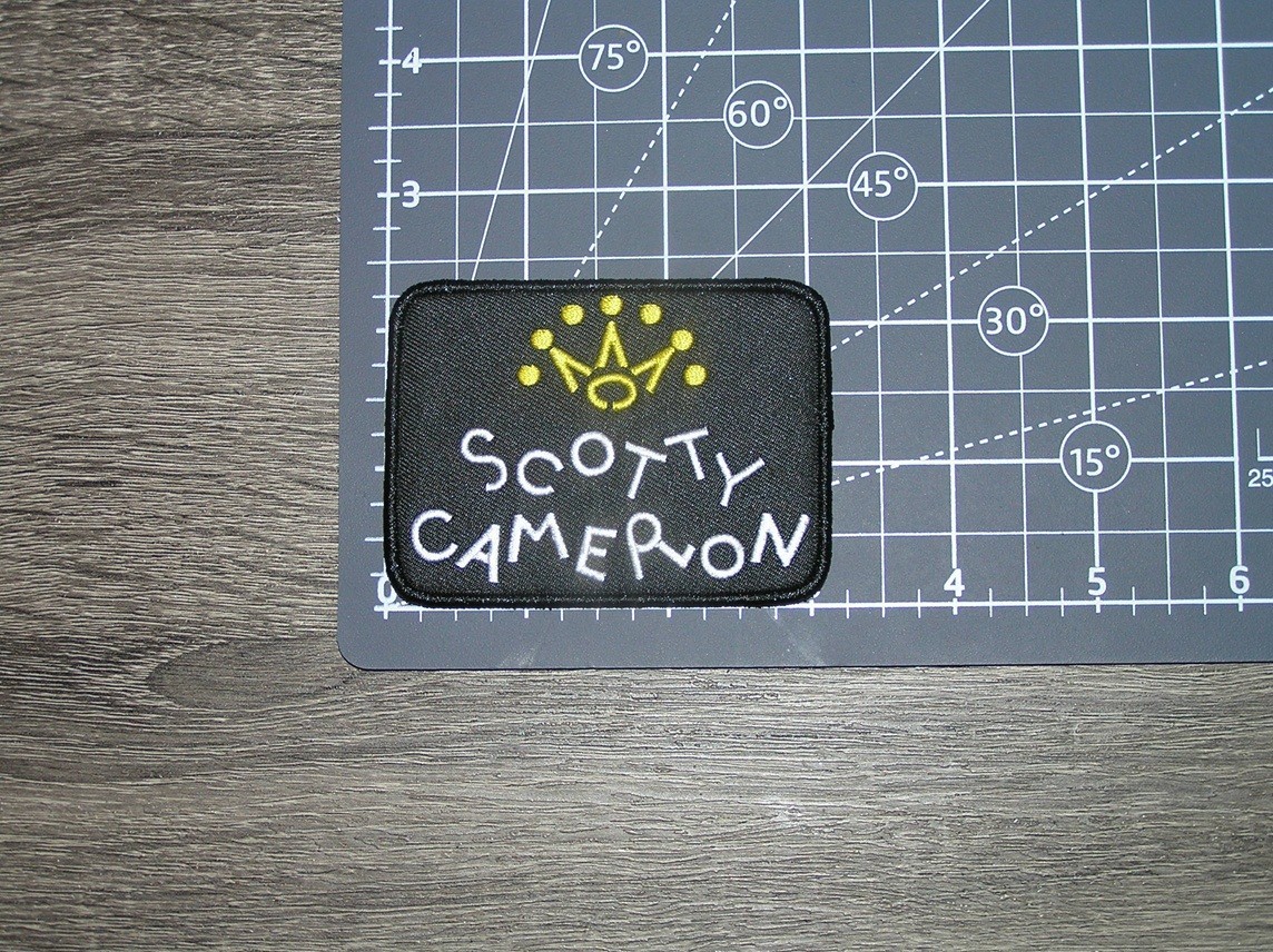 Pro Golf Black/Yellow/White Embroidered Iron On Patch 3.25″ x 2.25″