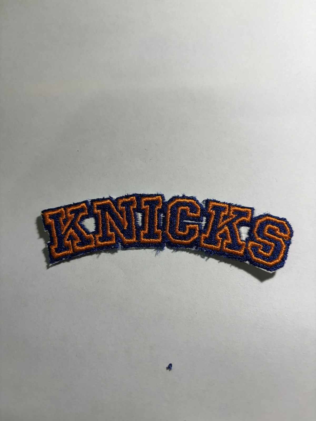 3 1/2 x 1 in Knick’s 2 Color Embroidered Iron On Patch