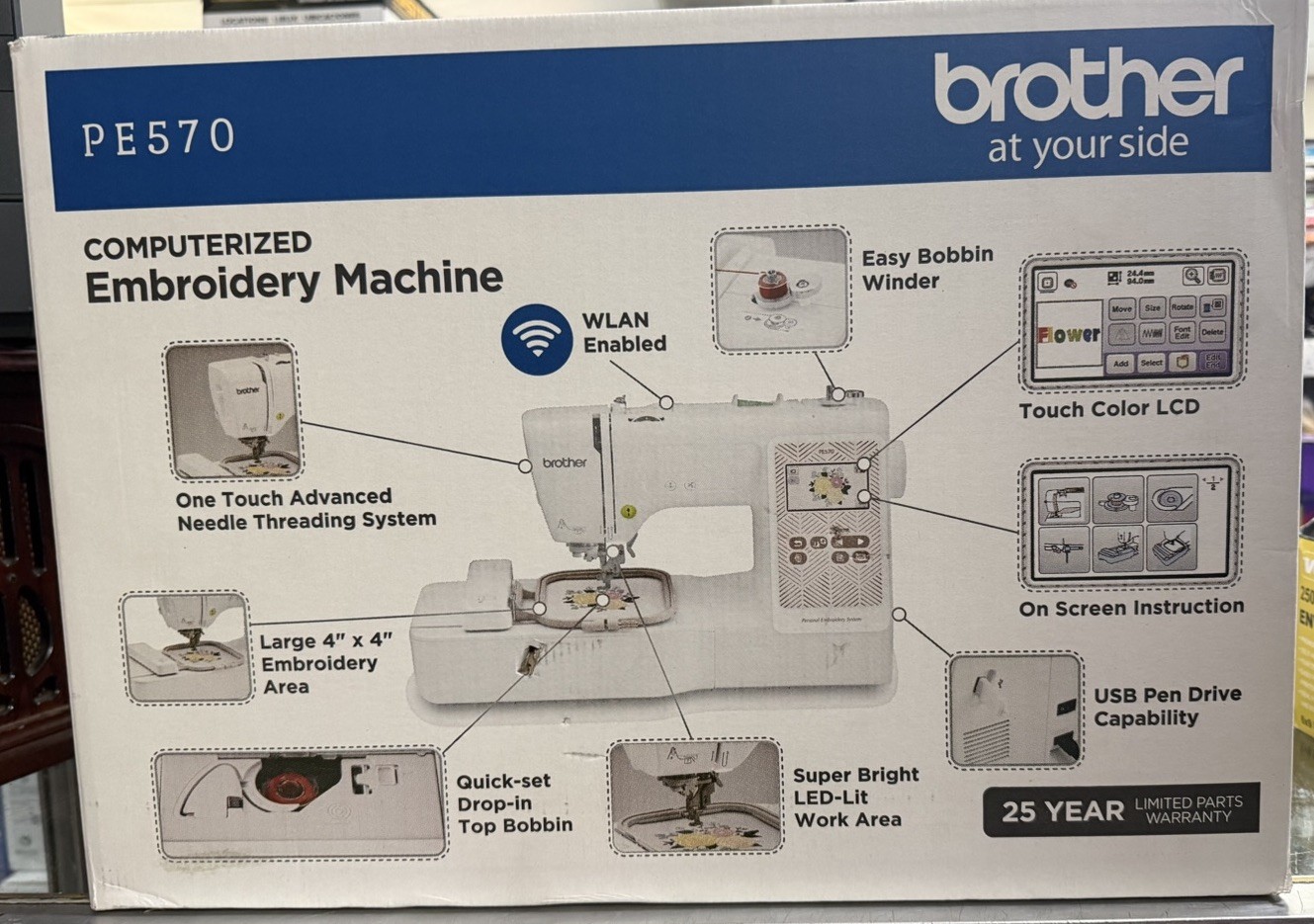 Brother (PE570) – Computerized Embroidery Sewing Machine….NEW!!!…FREE S&H!!!