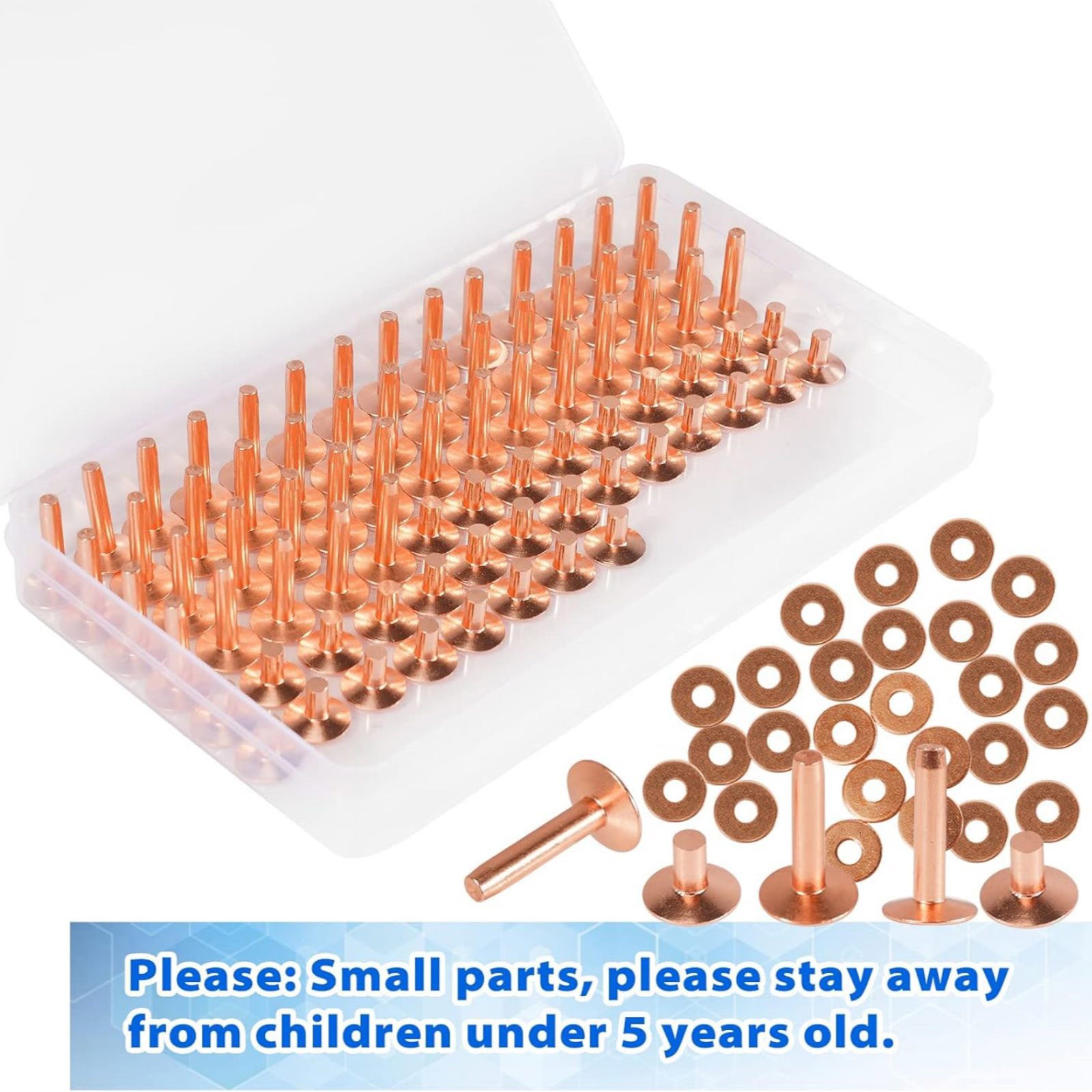 77set/pack Brand New 2-size #9 Copper Rivets Leather Craft Product Accessories