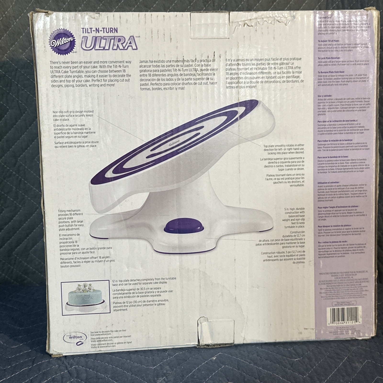 Wilton Tilt-N-Turn Ultra Cake Turntable and Cake Stand