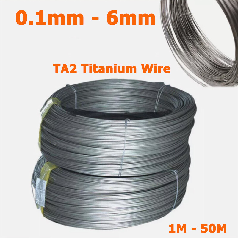 TA2 Pure Titanium Wire Ti Metal Wire Line Diameter 0.1mm-6mm Various Length DIY