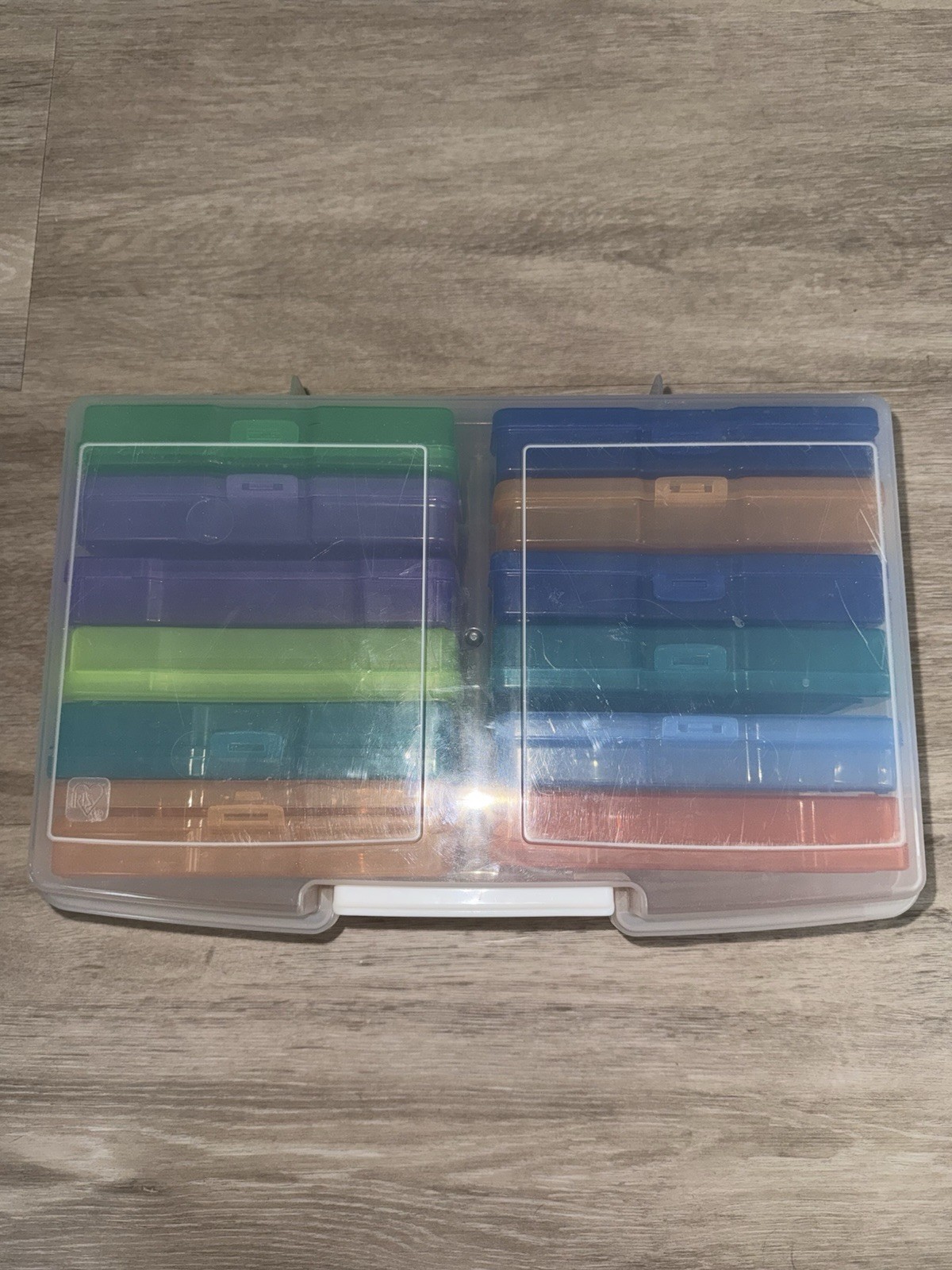Photo & Craft Keeper 12 Cases – Photo Storage Box Multi Color Inner Organization