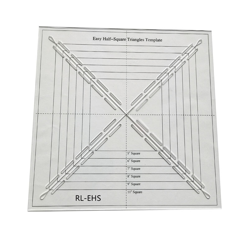 Easy Half-Square Triangles Template Quilting Ruler Quilting Templates #RL-EHS