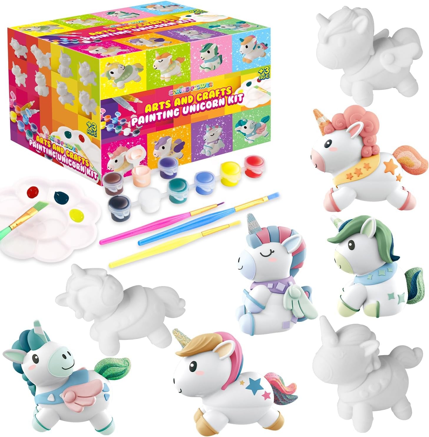 SpringFlower Unicorn Gift Toys for 3 4 5 6 7 8 Years Old Girls – Girls Arts and