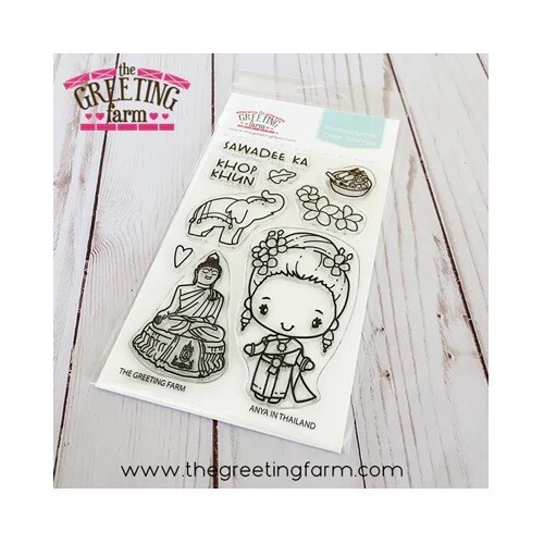 ANYA IN THAILAND-The Greeting Farm Photopolymer Stamp-Stamping Craft-Travel