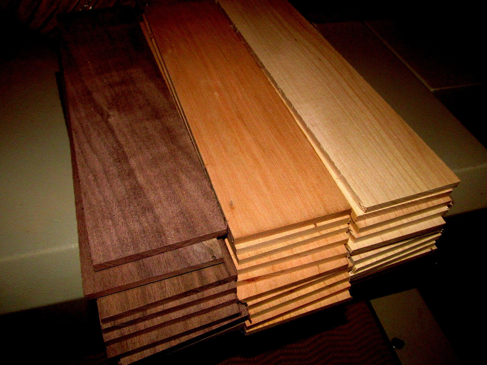 12 THIN KILN DRIED SANDED CHERRY, WALNUT, MAPLE WOOD LUMBER 12″ X 3″ X 3/8″