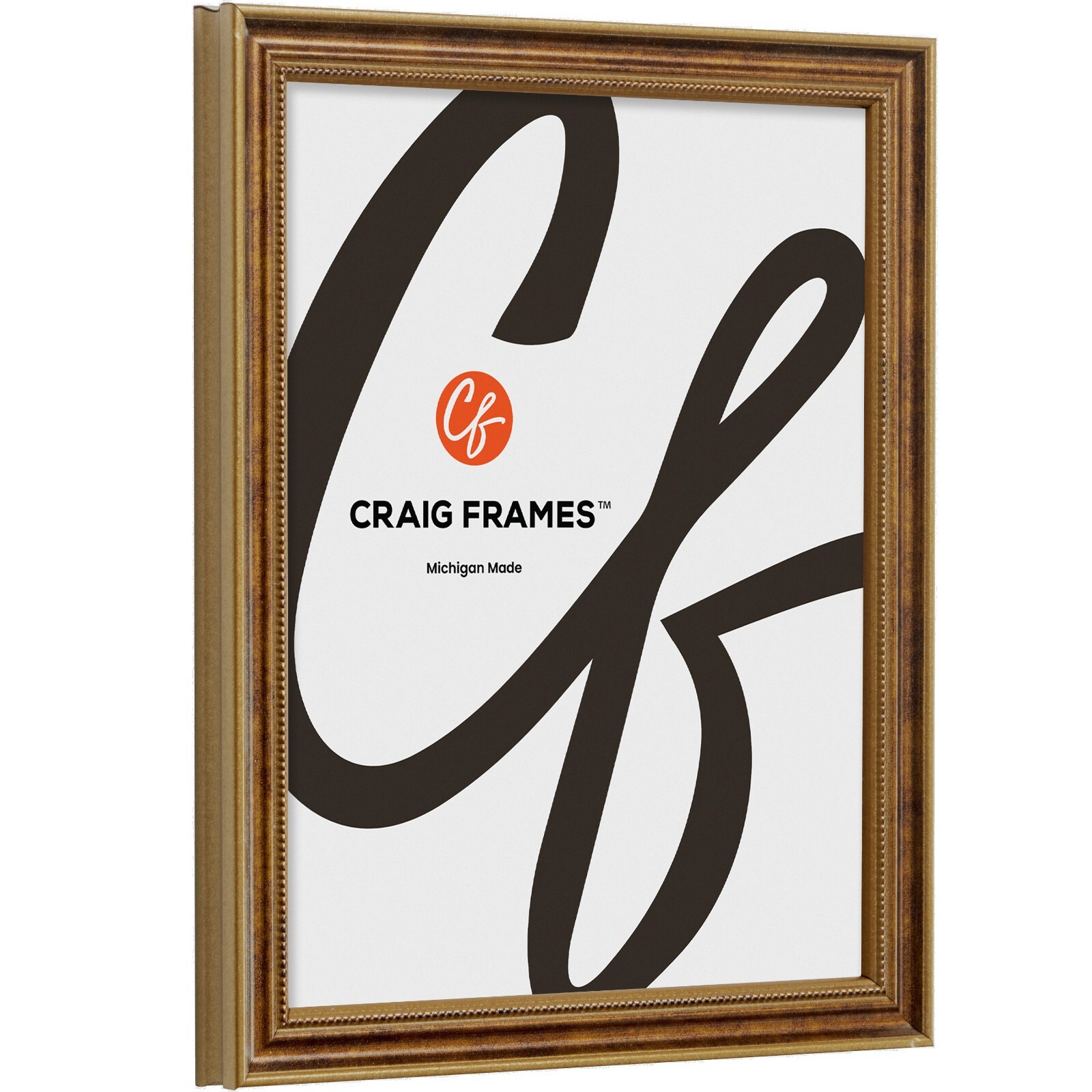 Craig Frames Stratton, 0.75 Inch Wide Aged Ornate Bronze Picture Frame Set of 4