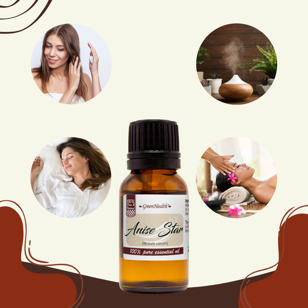Anise Star Essential Oil 100% Pure 5ml-1gallon Free shipping