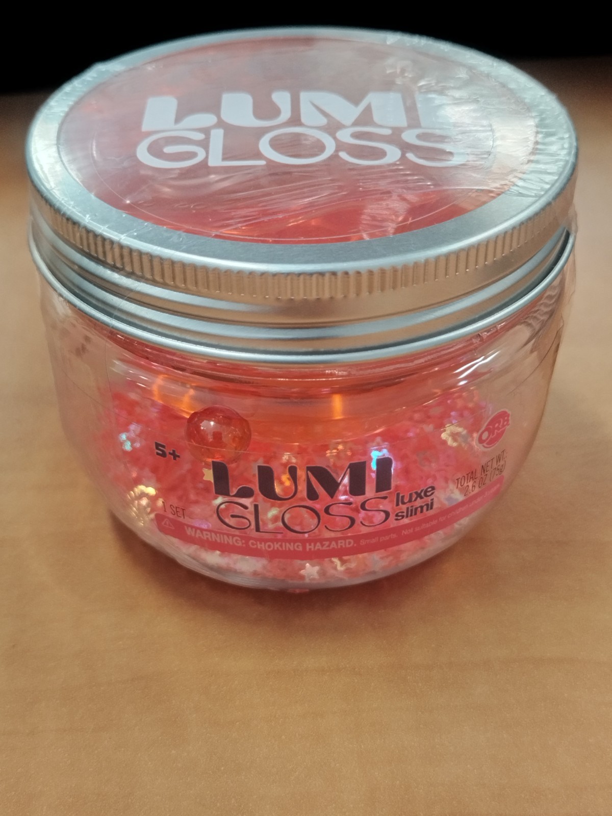 lumi gloss putty slime in pink