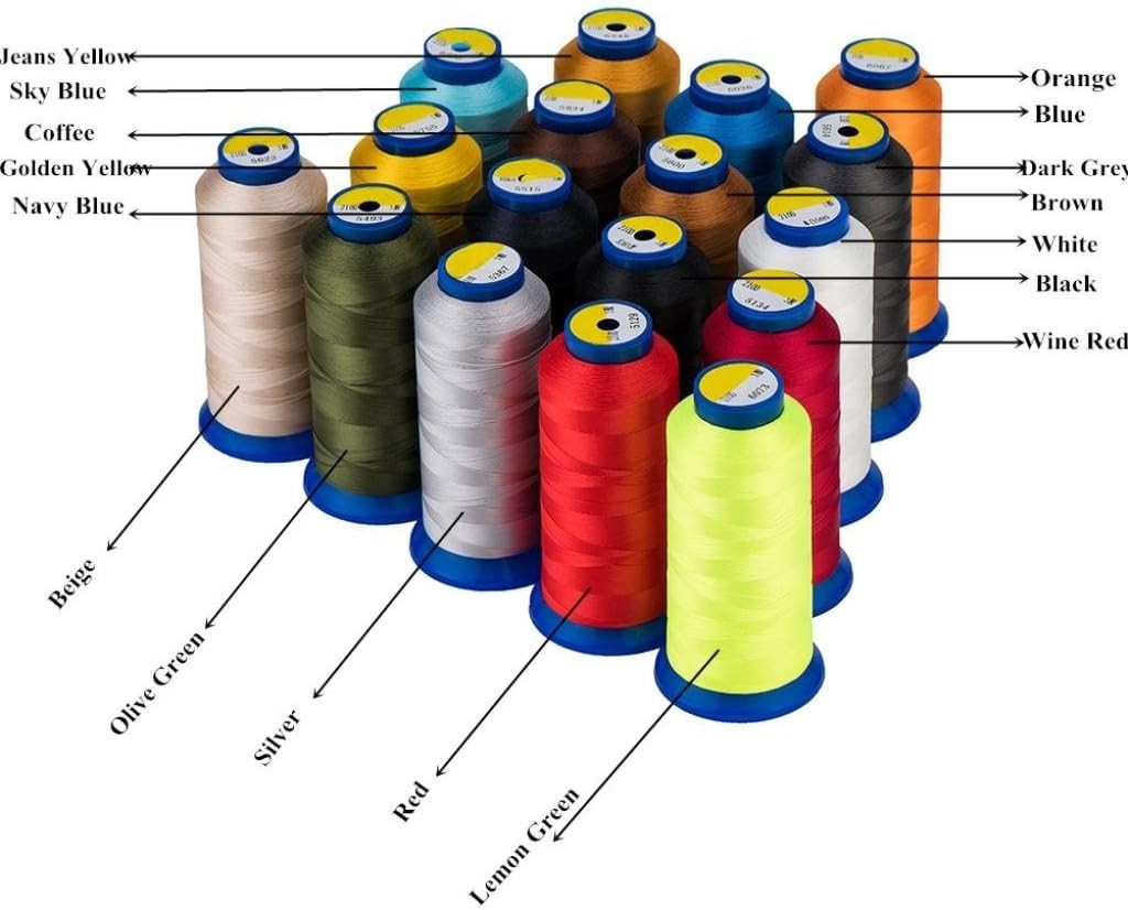 1500Yards / 36 Colors Available] UV Resistant High Strength Polyester Thread …