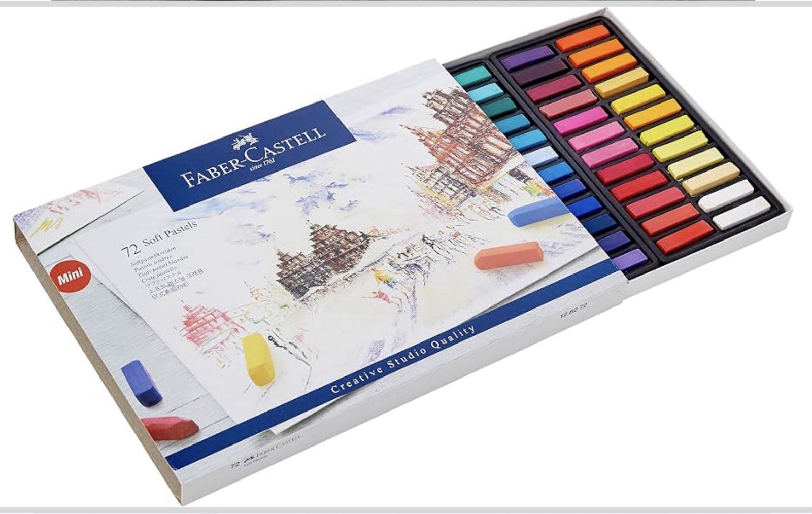 Faber-Castel FC128272 Creative Studio Soft Pastel Crayons (72 Pack), Assorted
