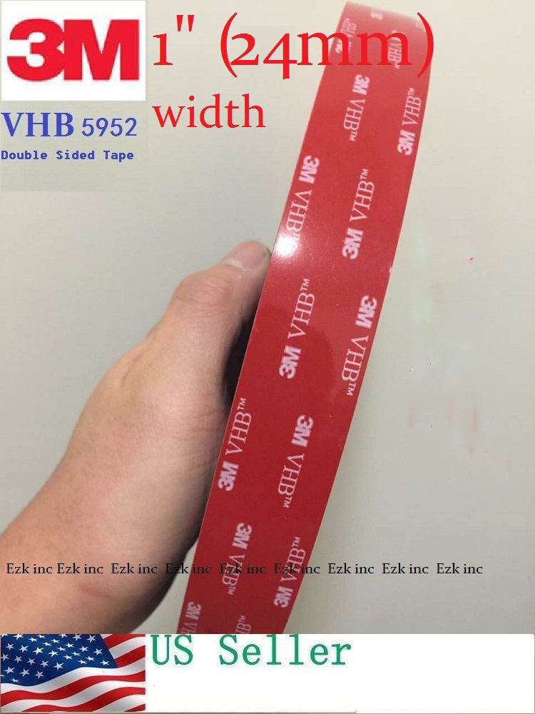 3M VHB Double Sided Foam Adhesive Tape 5952 Automotive Mounting 1″ x 7yards