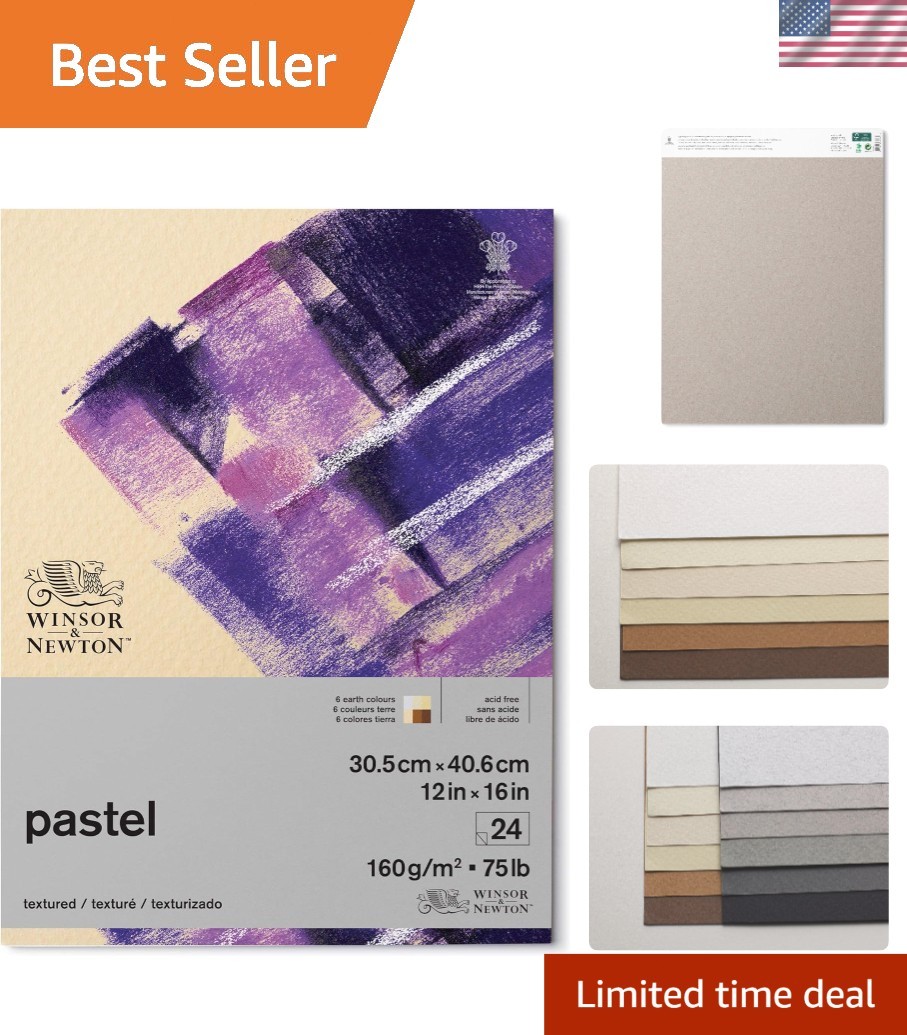 Pastel Paper Pad 12×16 Inches 24 Sheets Earth Colors for Art Coloring