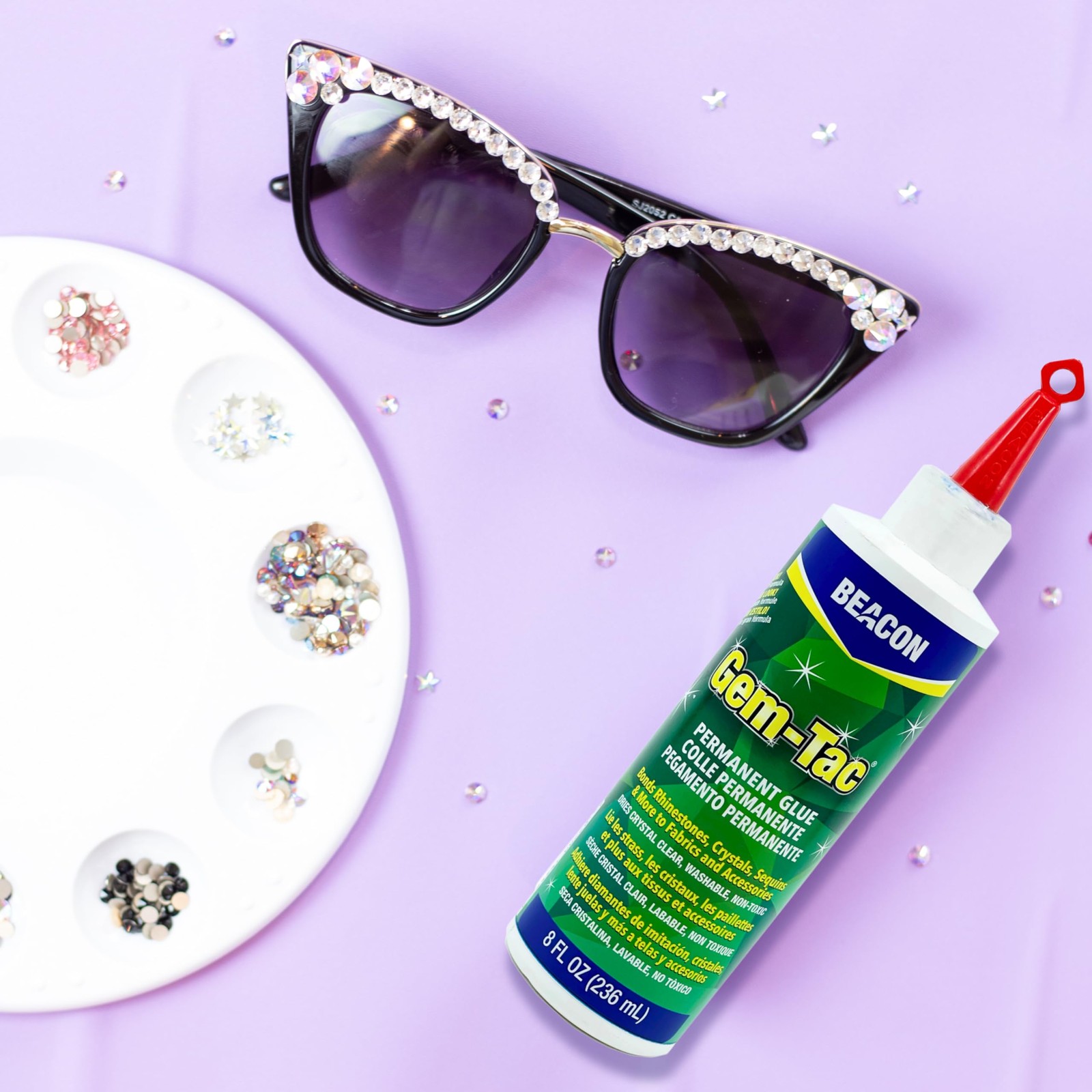 BEACON Gem-Tac Premium Quality Adhesive for Securely Bonding Clear