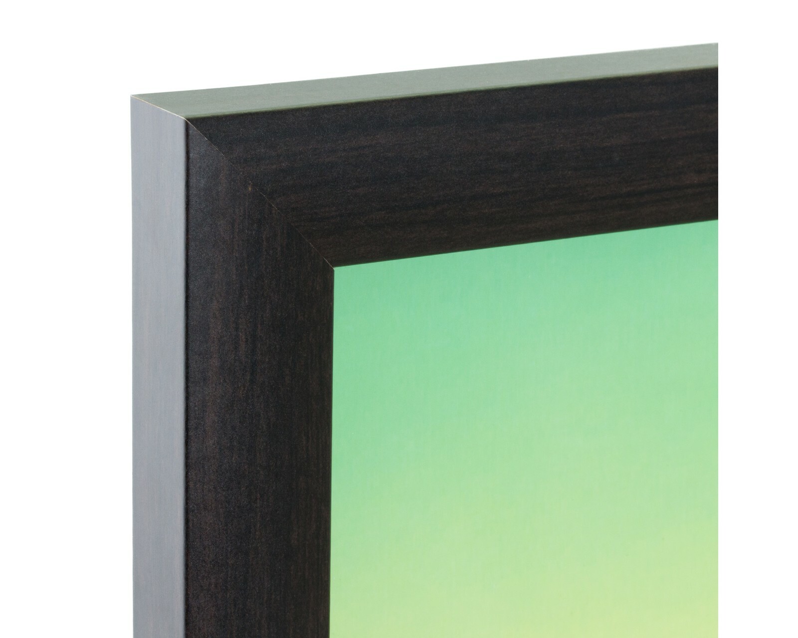 Contemporary 1″, Dark Walnut Brown Picture Frame With a Single Mat