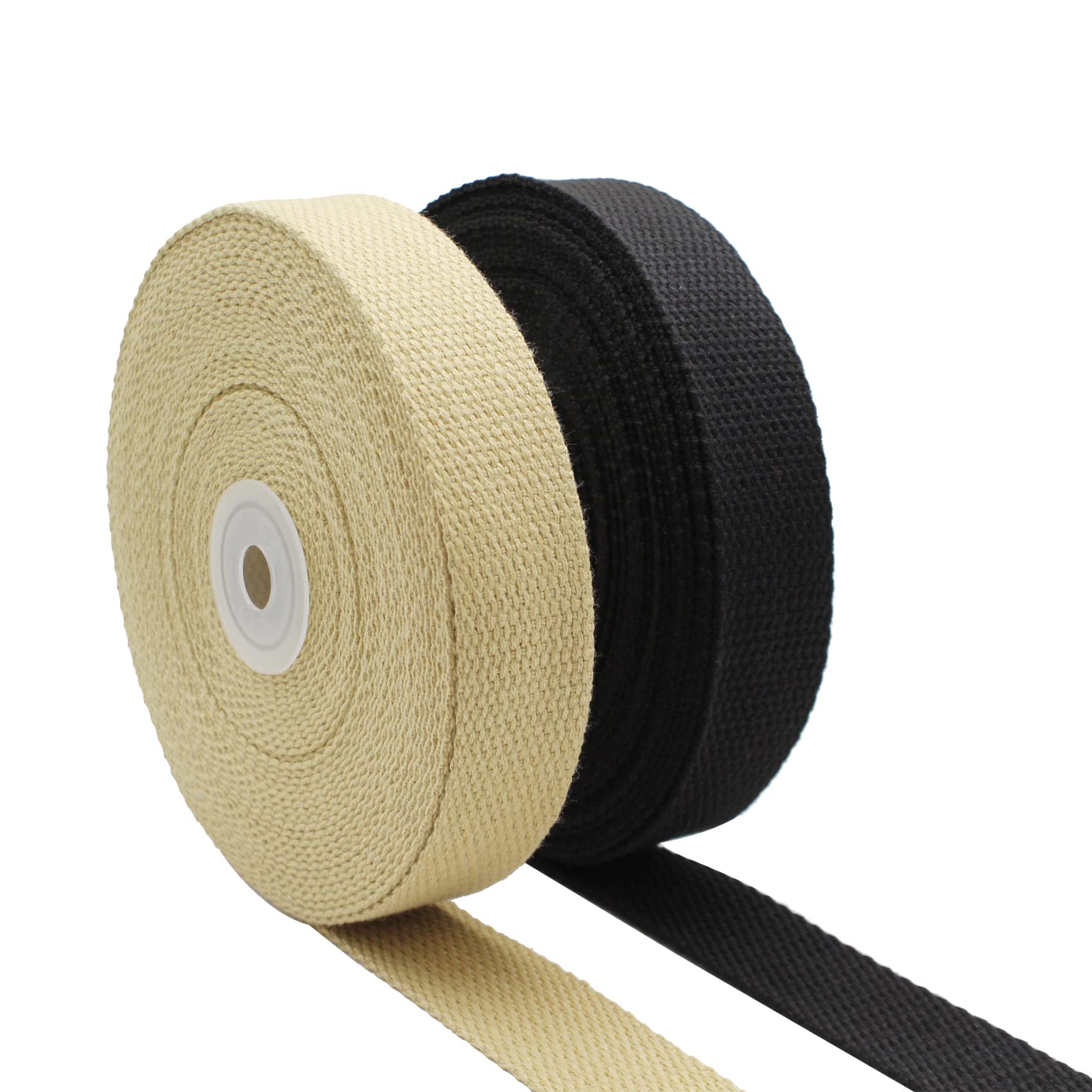 Cotton Webbing 1 Inch 2 Rolls/ 20 Yards Webbing Straps for Webbing Bag Handle…