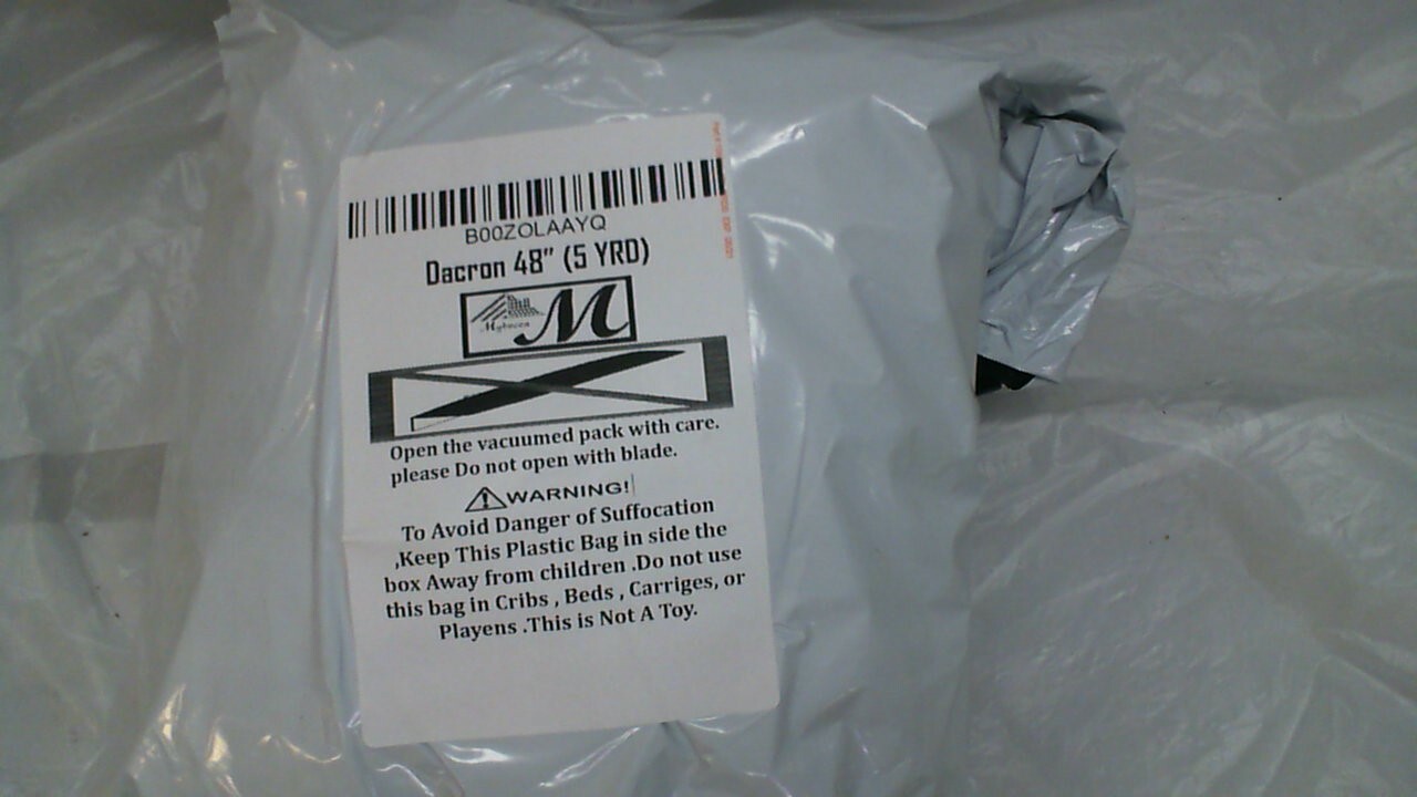48″ Inch Wide Mybecca Bonded Dacron Upholstery Grade Polyester Batting (5 yards)